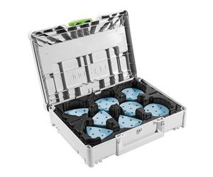 Festool 578196 X160 Mixed Abrasive Sanding Sheet Systainer 3 Granat D90/v93 Gr Sys