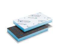 Festool 578800 Granat PRO - Medium Profile Sandpaper 80 × 133 mm, Pack of 10, Flexible Abrasive Foam for Curves, Moulding and Curved Surfaces, Hook and Loop, Bracket.