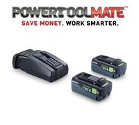 Festool 578898 18V 2xTBX8/SCA16 Energy Set 2 x Tabless 8.0ah Batteries & Charger