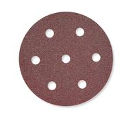 Festool Abrasive sheet Rubin 2 STF D90/6 P180 RU2/50 | 90 mm abrasive sheets for wood - P180 grit - 6-hole dust extraction pattern - compatible with Festool D90 sanders