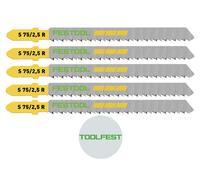 FESTOOL ACCESSORY 204259 Jigsaw blade S 75/2.5 R/5 pack of 5