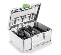 Festool Accessory Set ZS-of 1010 M (with Guide Rail Adapter, fine Adjustment, Support, Centering Arbor, Copying Rings, Sole Plate, Support, bar Compass, Extraction Hood, chip Catcher), in Systainer