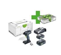 Festool Battery Impact Wrench TID 18 HPC 4.0 I-Plus Organizer Edition (with Battery Packs BP 18 Li 4.0, Quick Charger, Belt Clip, Systainer³ Organiser), in Systainer