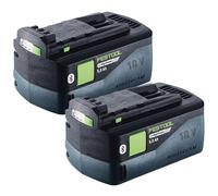 Festool BP 18 Li 5.0Ah HP-ASI Air Stream Battery With Bluetooth 578519 Pack of 2