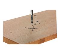 Festool Broca para agujeros pasantes HW S8 D5/30