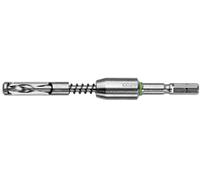Festool Centering bit ZB HS D5 Euro CE | Spring-loaded depth stop for 5 mm Euro screws - compatible with Festool Centrotec chuck system