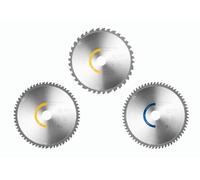 Festool Circular saw blade set KSB-SORT/3 W/A 216x2,3 | Wood Fine Cut 60T, Laminate/HPL 80T, Aluminium/Plastics 68T - 168x1.8x20 mm carbide-tipped blades