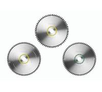 Festool Circular saw blade set KSB-SORT/3 W/A 260x2,5 | Wood Fine Cut, Wood Universal & Aluminium/Plastics - colour-coded for fast identification, 30 mm bore