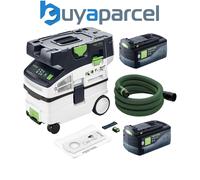 Festool CLEANTEC CTLC MIDI 36v I-Basic Cordless L-Class Dust Extractor 2x5Ah 18v