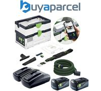 Festool CLEANTEC CTLC SYS I-Basic 2x 5Ah 18v Cordless Mobile Extractor + Charger