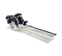 Festool Cordless Circular Saw HKC 55 KEB with FSK 420 Rail | 18 V brushless track saw for cross-cuts and mitre cuts - battery not included