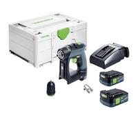 Festool CXS12 2,5 12v Cordless Drill 2 x 2.5ah Batteries, Charger + Sy