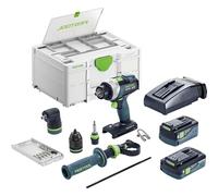 Festool Cordless Drill QUADRIVE TDC 18/4 5,0/4,0 I-Set