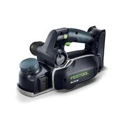 Festool Cordless Planer HLC 82 EB-Basic | Spiral blade, 0-2.5 mm cutting depth, dual dust port, chamfer sole - body only, no battery included