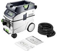 Festool CTM 36 EI AC-LHS CLEANTEC Mobile Dust Extractor 110V | 36 L capacity, AUTOCLEAN filter system, touch control, Bluetooth auto-start - built for PLANEX long-reach sanders