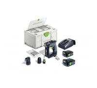 Festool CXS12 12V Cordless Drill Set 2x 2.5Ah Batteries, Charger + Sy