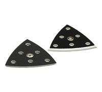 Festool Delta Sanding Pad SSH-STF-V93/6-H, Hook & Loop, Pack of 2 | Triangular replacement pad for DX 93 and RO 90 DX - 6-hole dust extraction - hardness: H