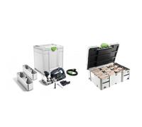 Festool DF700 Domino 240v & 576791 Beechwood Domino Set Assortment