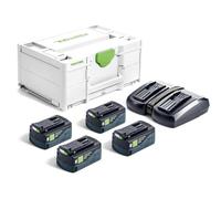 Festool 577710 Battery & Charger Energy Set 18v 4 x 5.0 ah Li-on B