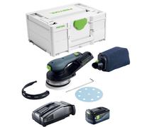 Festool ETSC2125-Basic 18V Brushless Eccentric Sander 1 x 5.0Ah Battery Charger