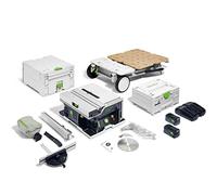 Festool Festool CSC sys 50 EBI-Set Cordless Table Saw - 577379 | Mobile saw in Systainer, 2 x 18 V battery operation, 48 mm cutting height, sliding carriage for cutting cuts up to 450 mm