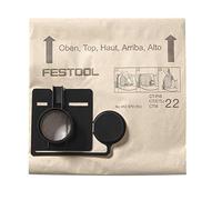 Festool FIS-CT/CTL/CTM 22/5 Filter Bag | Genuine OEM replacement bags for CT 22, CTL 22 & CTM 22 dust extractors - sealed collar for dust-free removal