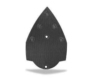 Festool Flat Sanding Pad SSH-STF-V93L/6 for Tight Spaces | Low-profile sanding pad for shutters, panels & narrow-clearance components - 6 dust extraction ports