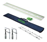 Festool FS 1400/2-KP 1400mm Guide Rail Adhesive Pads With Bag, Connector & Clamp