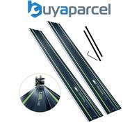 Festool FS1400 1.4m Guide Rail 100 Year Edition FS1400/2 Twin Pack + Connector