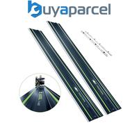 Festool FS1400 1.4m Guide Rail 100 Year FS1400/2 Twin Pack + FSV/2 Connector