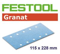 Festool Abrasive sheet Granat STF 115X228 P40 GR/50 Pieces