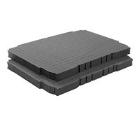 Festool Grid Foam SE-VAR SYS3 M/2 - Systainer3 M Insert, 2 Pieces | Scored foam organizer for Festool Systainer 3 M - customizable grid layout, anthracite, genuine OEM accessory