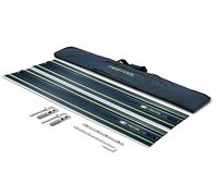 Festool Guide Rail Set FS 1400/2 BL - 100th Anniversary Edition | 2 x 1400 mm rails, self-aligning connector, 2 screw clamps & rail bag - ready to use out of the box
