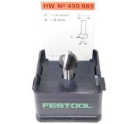 Festool HW Flute Cutter S8 R8 - Carbide Router Bit, 16 mm Diameter