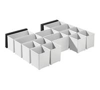 Festool insert boxes Set 60x60/120x71 3xFT | Modular plastic divider bins for SYS-Combi 2, SYS-Combi 3 & SYS 4 TL-SORT/3 drawer organisation