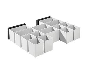 Festool insert boxes Set 60x60/120x71 3xFT | Modular plastic divider bins for SYS-Combi 2, SYS-Combi 3 & SYS 4 TL-SORT/3 drawer organisation