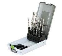 Festool Metal Drill Bit Case 10 Piece Set HSS D3-10 CE/10 495128 Centrotec New