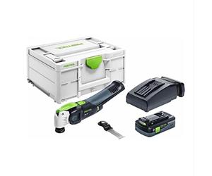 Festool Oscilante a batería OSC 18 HPC 4,0 EI-Plus VECTURO | Includes 4.0 Ah battery, quick charger TCL 6, universal saw blade - StarlockMax - 18 V - Bluetooth