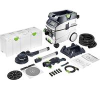 Festool PLANEX LHS 2 225 Long-Reach Sander & Extractor Set | Drywall sander with LED light ring, eccentric motion, CTM 36 dust extractor & Systainer - 230 V
