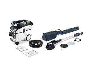 Festool Planex LHS-E 225/CTM 36 Long Neck Sander | Includes suction mobile CTM 36 E AC-LHS, 215 mm StickFix sanding plate, transport bag and connector KV-215