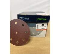 Festool 499096 STF-D125/90-P100-RU2/50 Sanding Disc, Red