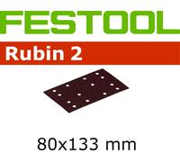 Festool Rubin 2 80x133mm Sanding Sheets P60 Grit - Pack of 50 - 499047