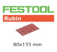 Festool 499052 80 x 133 Rubin Abrasive Wood Sanding Discs 180 Grit Box