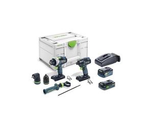 Festool Screwdriver and Drill bit Set TID 18 5,0/4,0-Set TPC 18/4
