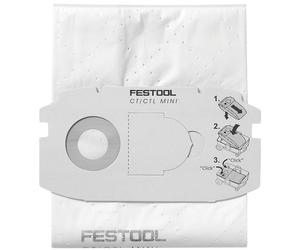 Festool SELFCLEAN Dust Bag for CT 36 Extractors - 5 per Pack - 496186