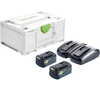 Festool Set de energía SYS 18V 2x5,0/TCL 6 Duo