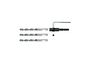 Festool Spiral Drill HSS D 4,5/47 CE/M-Set | 3-piece twist drill set with reusable Centrotec shank - for wood, metal and plastic