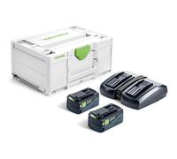 Festool Battery Energy Set SYS 18V 2 x HP5,0 Batteries + TCL6 DUO Batt