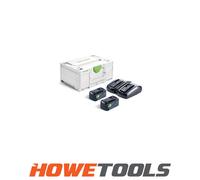 Festool Battery Energy Set SYS 18V 2 x HP5,0 Batteries + TCL6 DUO Batt