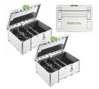 Festool Systainer 3 Case X 2 For 4 Bp18 Batteries Duo Charger Sys3 M187 Eng 18V